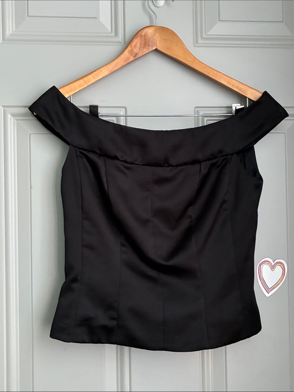 Xscape Black Satin Dress Bodice